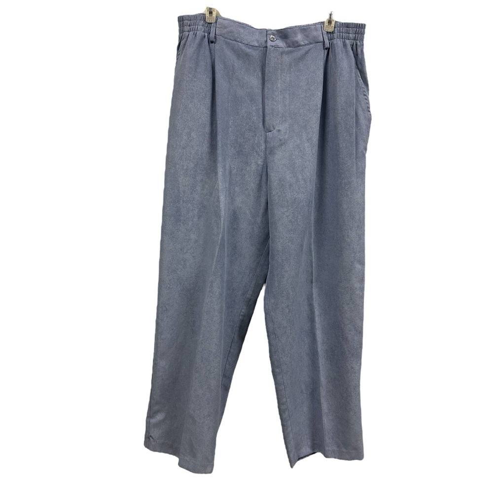 3 Piece Set Maggie Sweet Blue Sueded Pantsuit Pant Top and Blazer Womens 1X - Picture 10 of 16
